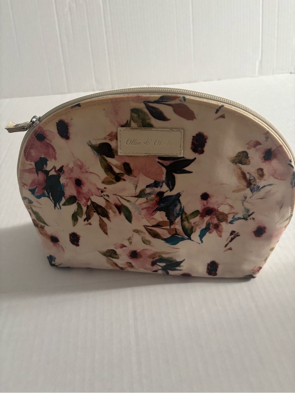 Ollie & Olivia Large Floral Cosmetic Pouch - (Empty)